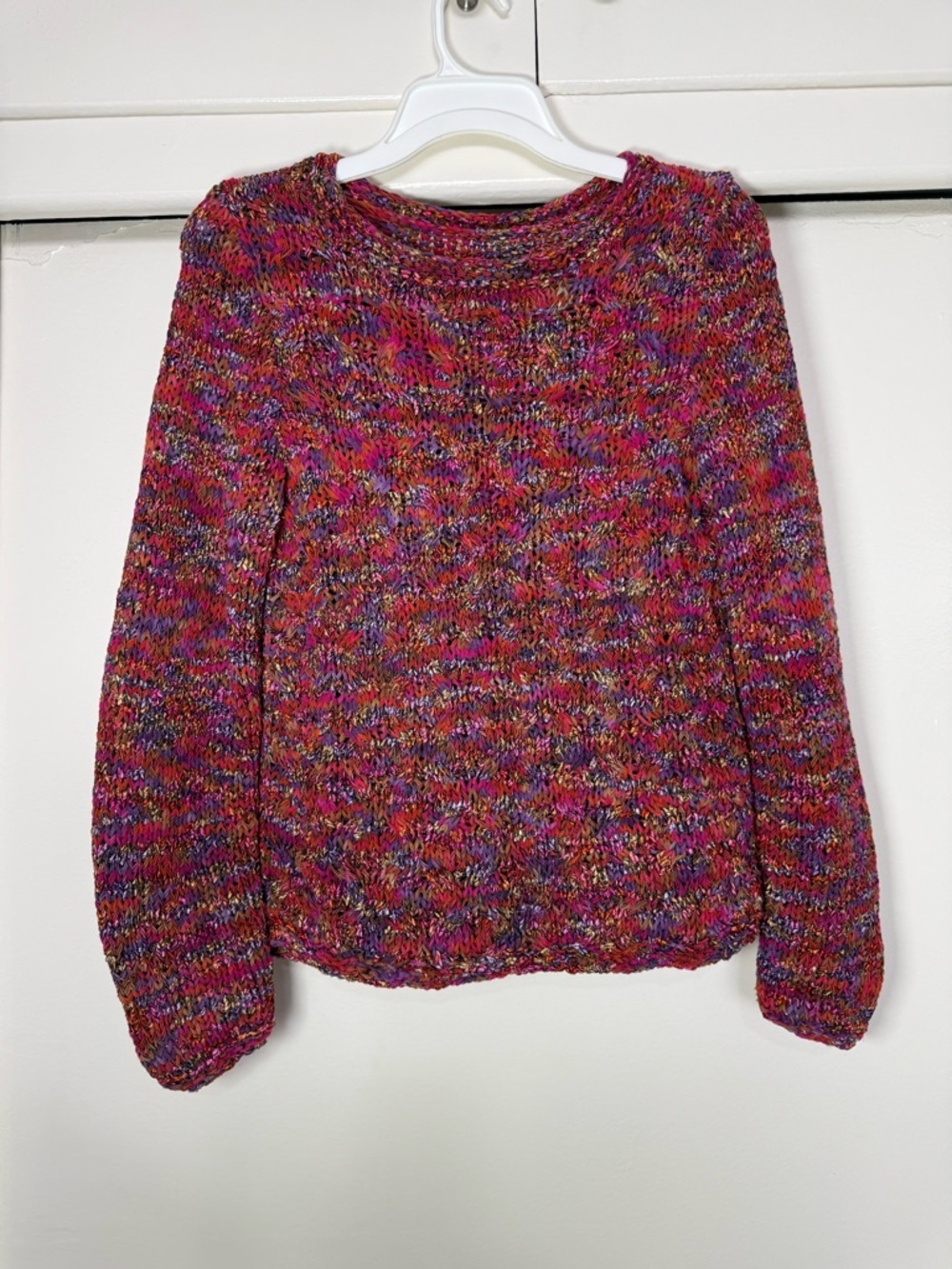 Women’s Multicolor Knit Sweater - Pink Blend